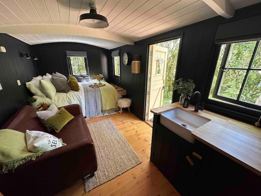 Cornwall Woodland Shepherd'S Hut - Dennis Hut Bodmin Exterior foto